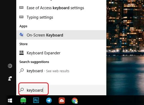 Windows 10 dizüstü bilgisayarda sanal klavye nasıl etkinleştirilir