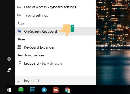 Windows 10 dizüstü bilgisayarda sanal klavye nasıl etkinleştirilir