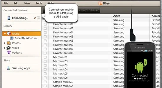 Erro de conexão do Samsung