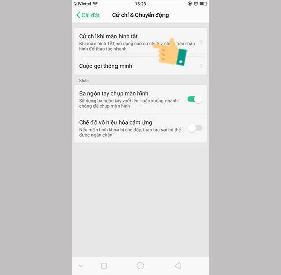 Oppo'da kilidi açmak için çift dokunmayı etkinleştirme talimatları