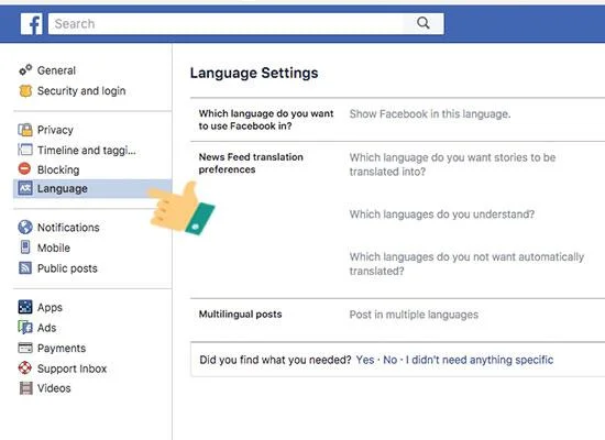 Telefonlarda ve bilgisayarlarda Facebook dilini değiştirme talimatları Telefonlarda ve bilgisayarlarda Facebook dilini değiştirme talimatları