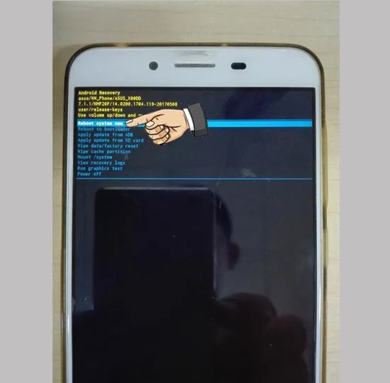 恢復出廠設置 - 硬重置 Asus Zenfone