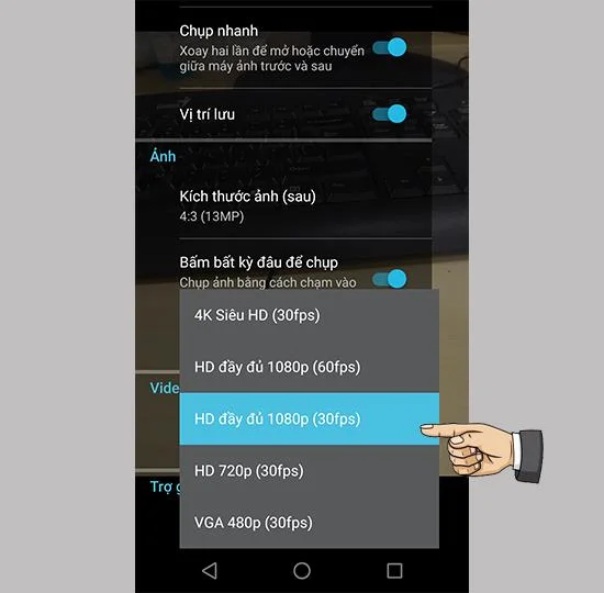 Motorola Moto G5S Plus'ta aşağıdaki video boyutu nasıl ayarlanır?