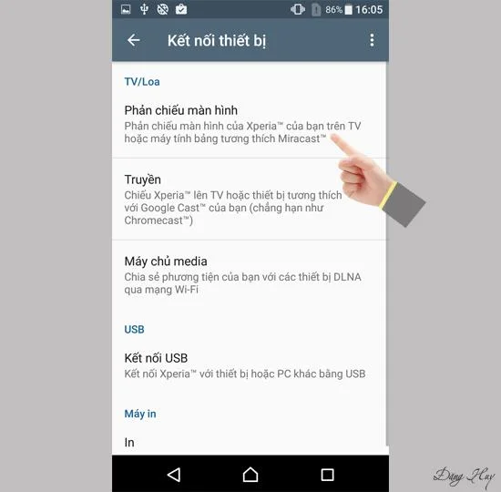 Miracast Sony Xperia XA Ultra'yı TV'ye bağlayın