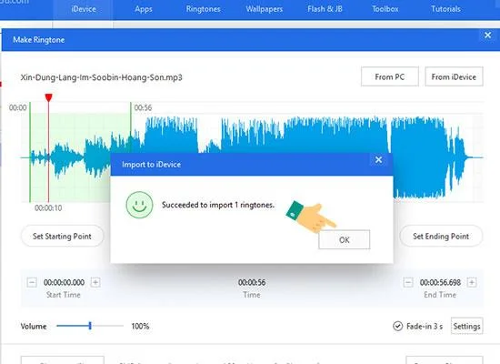 3uTools로 iPhone 용 벨소리 설정