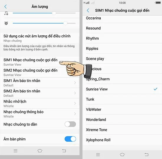 Vivo V7+'da arama zil sesini ayarlayın