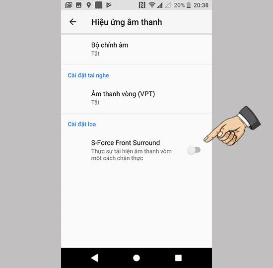 Sony Xperia XZ1'de surround ses efektini etkinleştirin