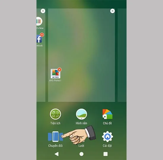 Sony Xperia XA1 Plus'ta sayfa geçiş efektini değiştirin