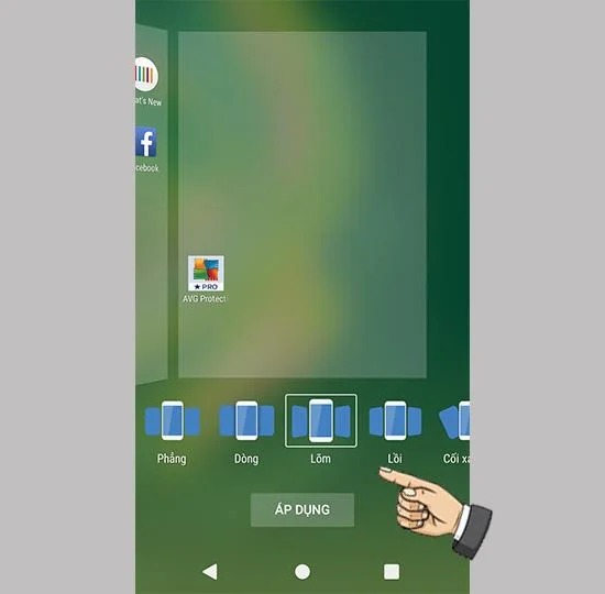 Sony Xperia XA1 Plus'ta sayfa geçiş efektini değiştirin
