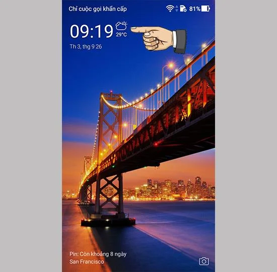 Asus Zenfone 4 Max Pro'da kilit ekranı hava durumu animasyonunu etkinleştirin