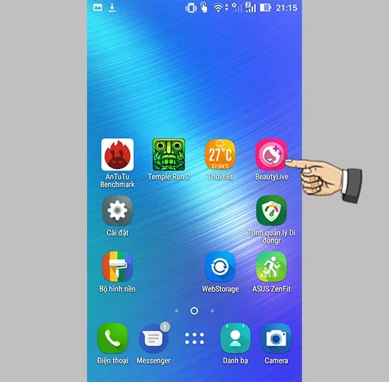 Facebook Asus Zenfone 4 Max Pro'da Canlı yayın yaparken güzelleştirin