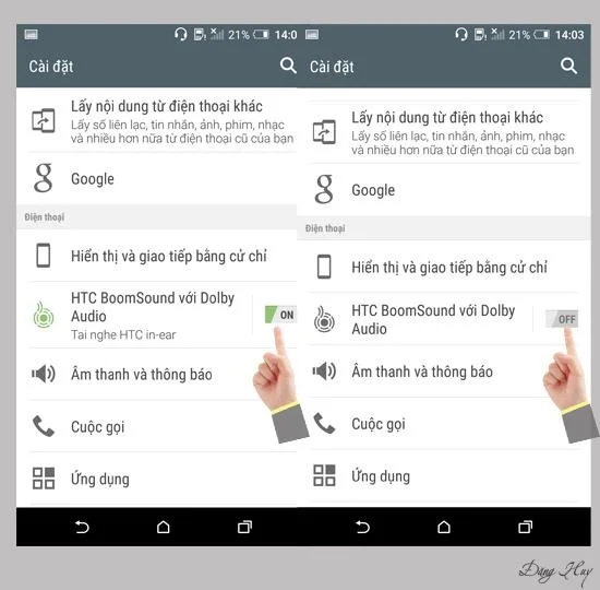 HTC One A9'da BoomSound'u Etkinleştir
