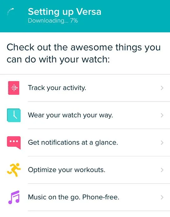 Bir Fitbit Versa saati bir telefona nasıl bağlanır