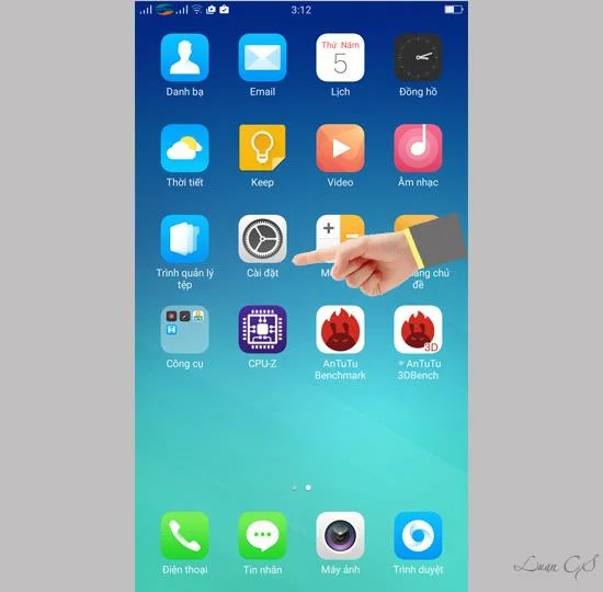 Oppo F1S ekranını açmak için iki kez dokunun