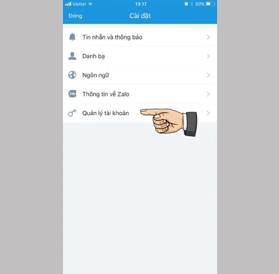 Zalo hesabı telefon numarasını değiştir