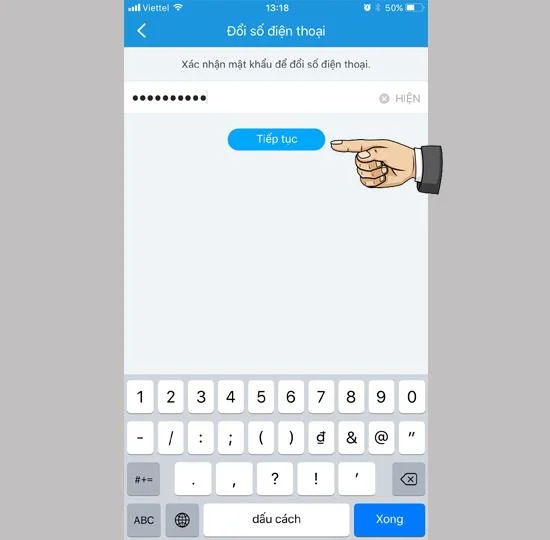 Zalo hesabı telefon numarasını değiştir