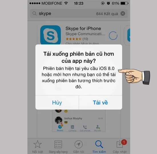 iOS low 또는 iPhone 4 용 앱, Facebook 이전 버전을 다운로드하는 방법
