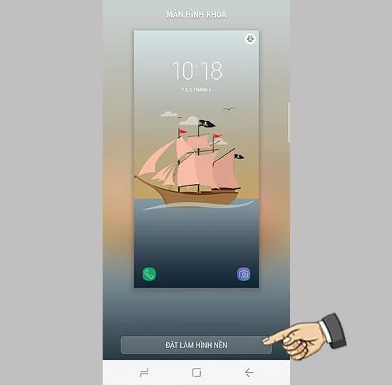 Samsung Galaxy S8에서 배경화면 설정하기