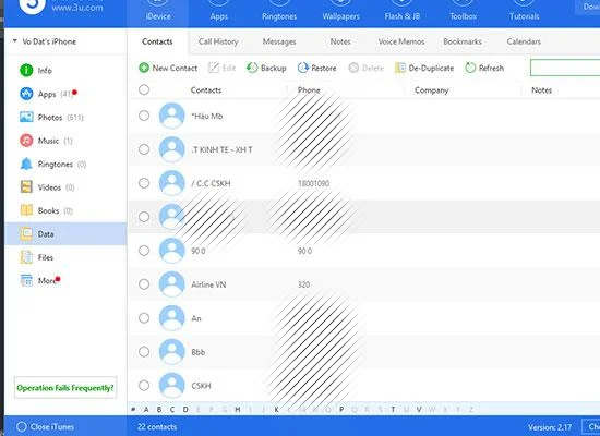 3uTools 무료 iPhone 관리 도구
