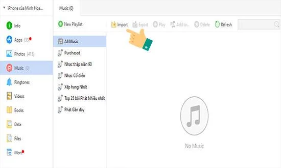 3uTools를 사용하여 컴퓨터에서 iPhone으로 음악 복사
