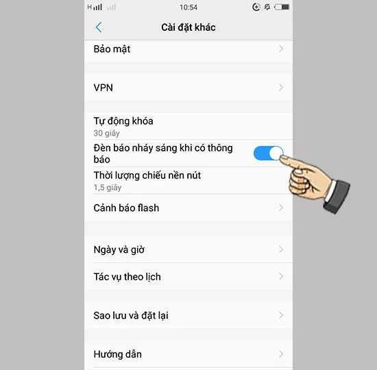 Bildirim ledini açın Vivo Y69