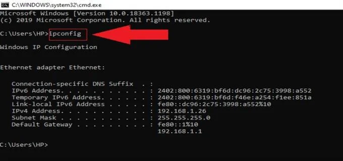 Cómo usar el comando ipconfig para actualizar, restablecer la dirección IP de la computadora