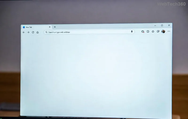 Illustratie van het probleem dat de zijbalk van Microsoft Edge niet wordt weergegeven – leeg zijbalkpaneel