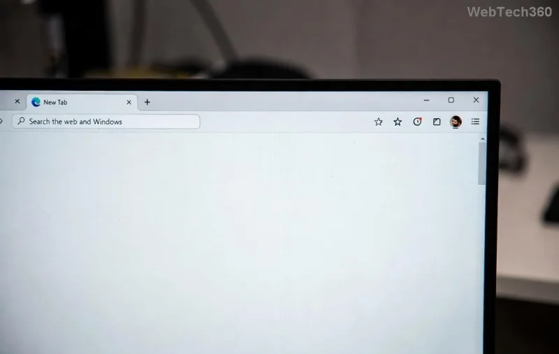 Bar Tugas Microsoft Edge selepas membetulkan gangguan padding - ikon bersih dan padat
