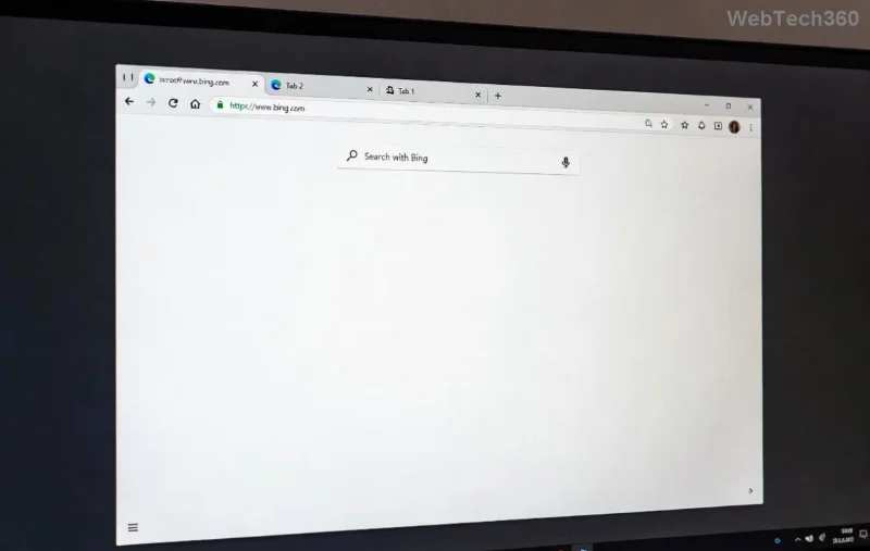 Captura de pantalla del error de Windows Sandbox en Microsoft Edge