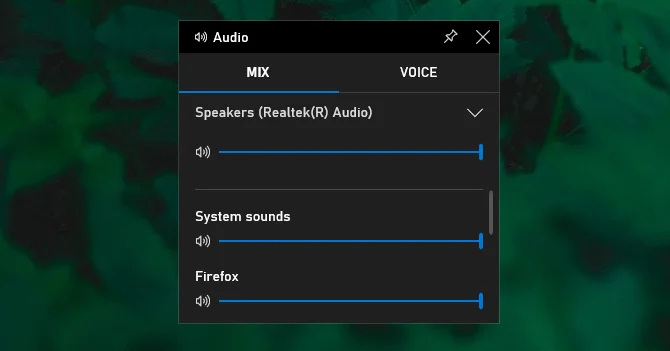 Audio Control on Game Bar