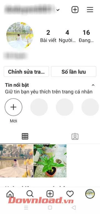 Instruções para alterar a foto do perfil do Instagram