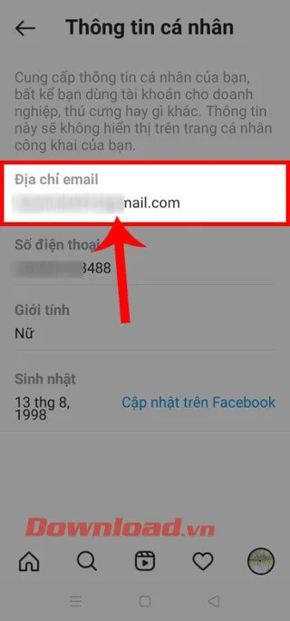 Instruções para alterar o endereço de e-mail no Instagram