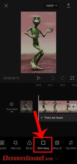 Petunjuk menggabungkan 2 video yang berjalan paralel di CapCut