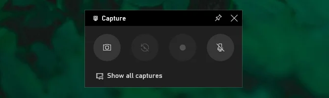 Capture Screen on Game Bar