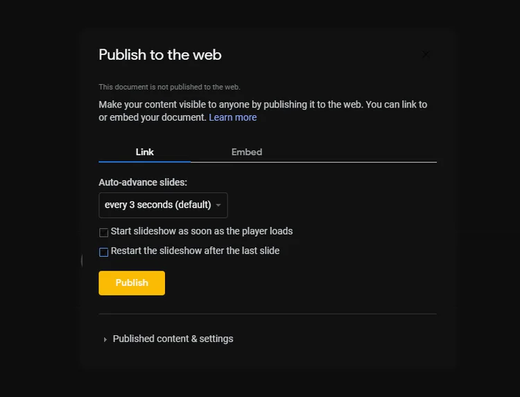 Cara mengulang slide presentasi di Google Slide secara otomatis
