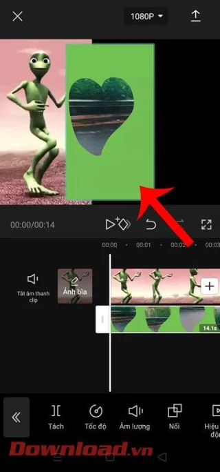 Petunjuk menggabungkan 2 video yang berjalan paralel di CapCut