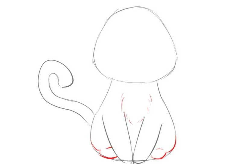 How to draw cute anime cat
