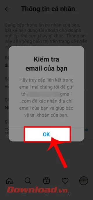 Instruções para alterar o endereço de e-mail no Instagram