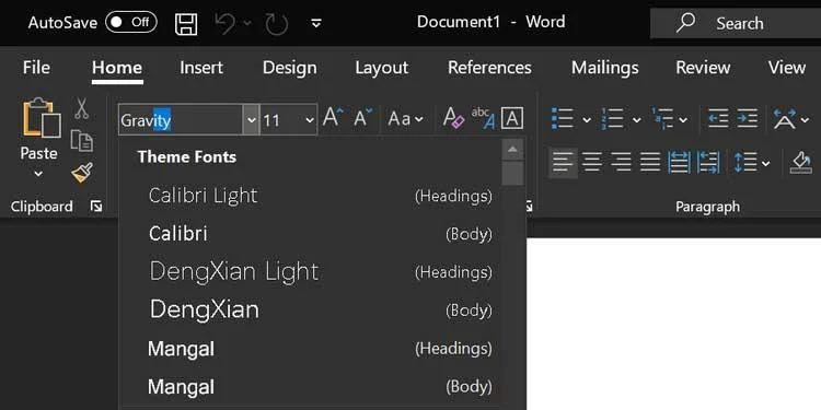 Bagaimana cara menambahkan font baru ke Microsoft Word