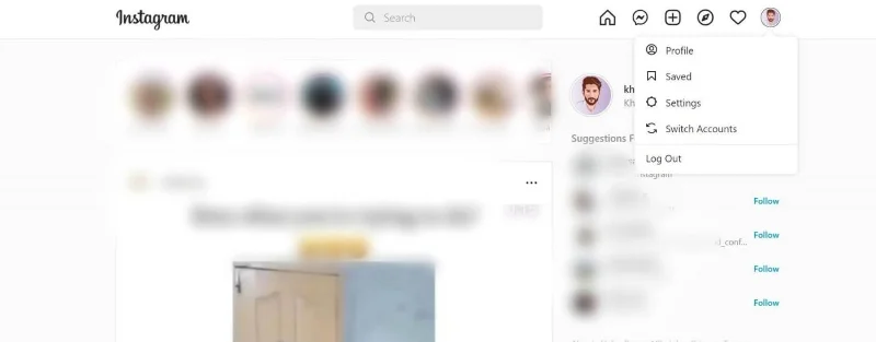 Cara mencari dan mendapatkan link Instagram