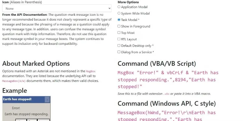 How to create fake error messages in Windows