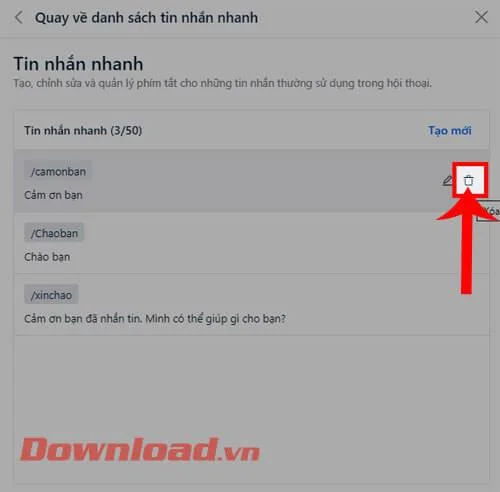 Instructions for quickly editing and deleting messages on Zalo
