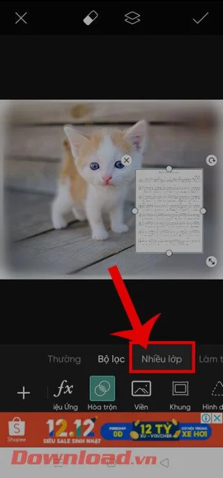Petunjuk menggabungkan lirik lagu menjadi foto menggunakan PicsArt