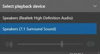 使用 Razer Surround 模拟耳机 7.1 声音的说明
