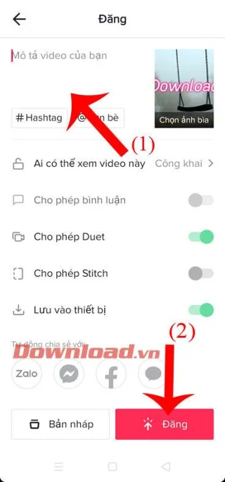 Petunjuk penggunaan musik latar TikTok dari video lain