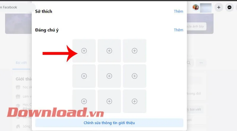 Petunjuk untuk menambahkan foto unggulan di Facebook