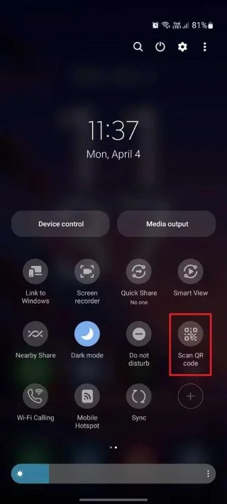 Como escanear códigos QR em telefones Samsung Galaxy