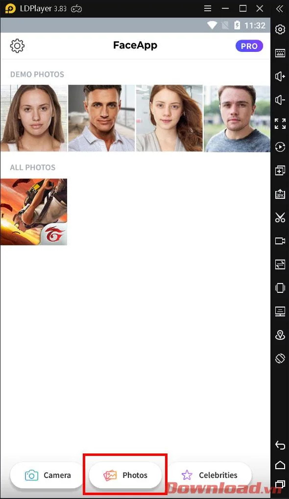 Petunjuk untuk menginstal dan menggunakan Faceapp menggunakan emulator di PC