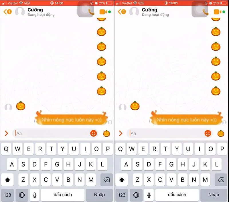 Como usar caixa de presente e efeitos flamejantes no Messenger