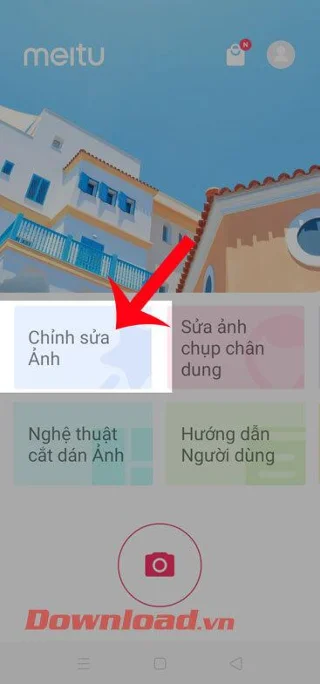 Instruções para excluir pessoas e objetos extras em fotos usando Meitu